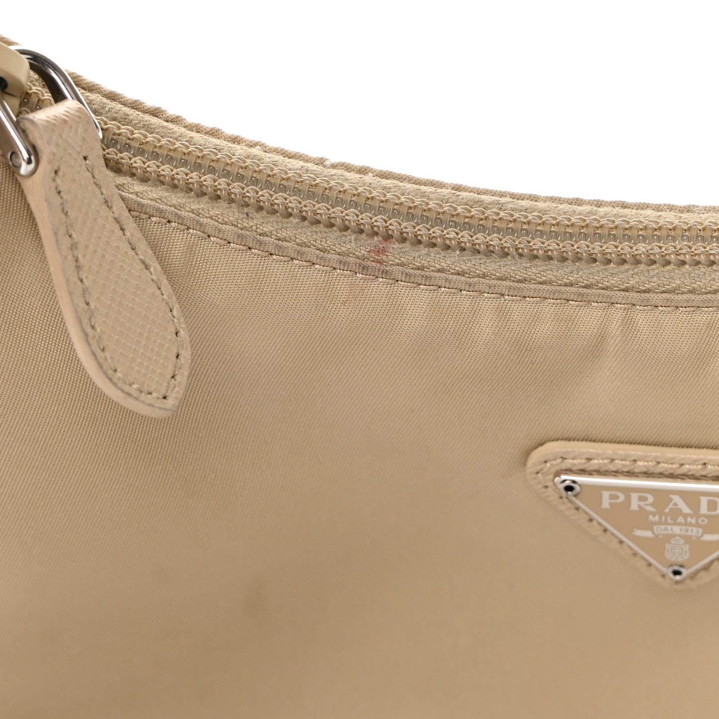 Re-Nylon Saffiano Mini Re-Edition 2000 Bag Deserto