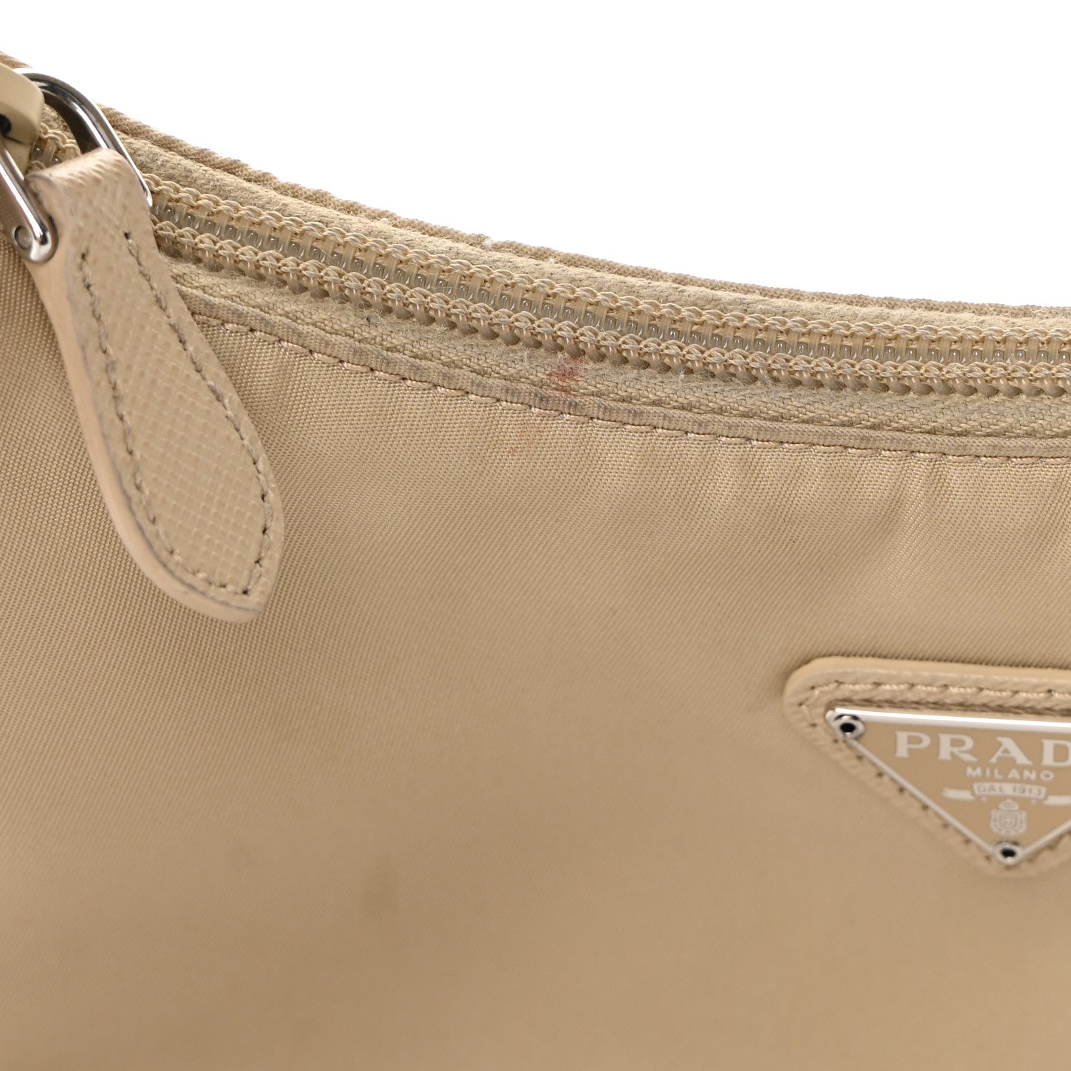 Prada Re-Nylon Saffiano Mini Re-Edition 2000 Bag Deserto 14 of 17