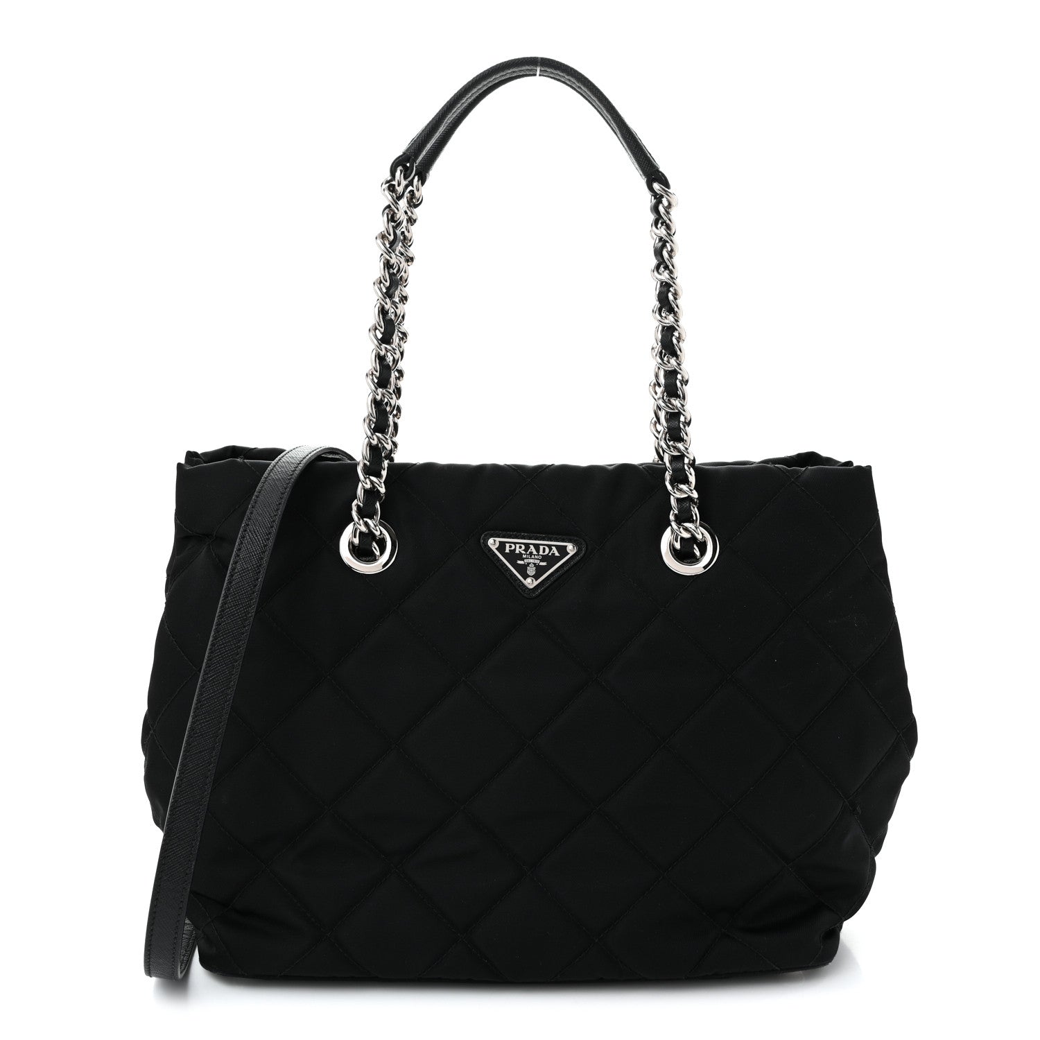Prada Nylon Tessuto Impuntu Quilted Tote Black 1 of 10