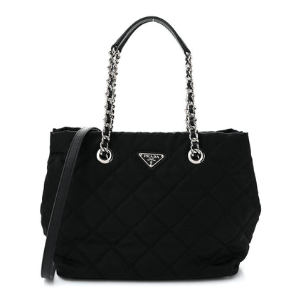 Prada Nylon Tessuto Impuntu Quilted Tote Black 1 of 10
