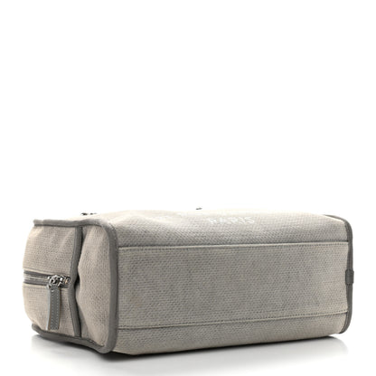 Chanel Canvas Deauville Bowling Bag Grey 4 of 19