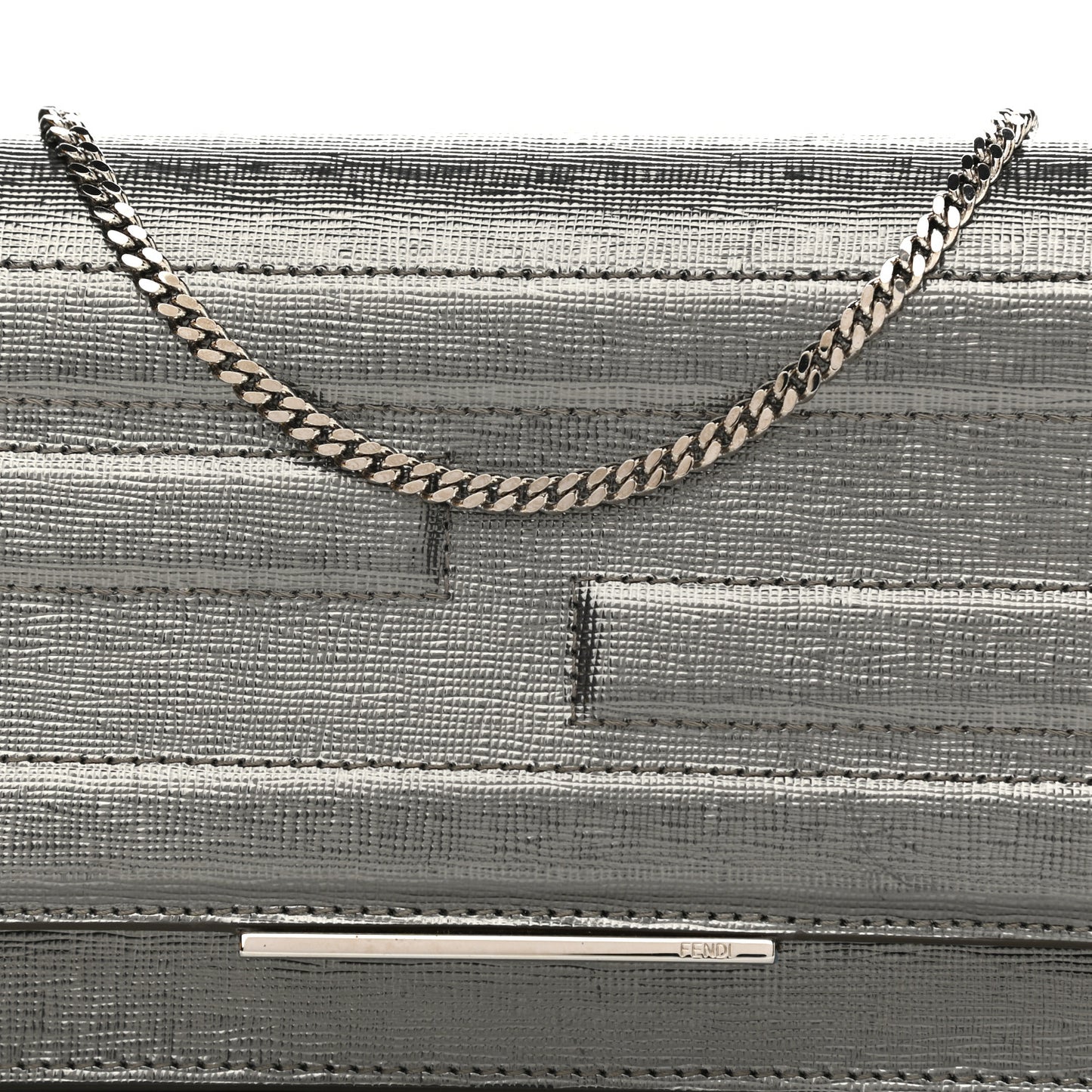 Vitello Mirror Elite Tube Wallet on Chain Graphite