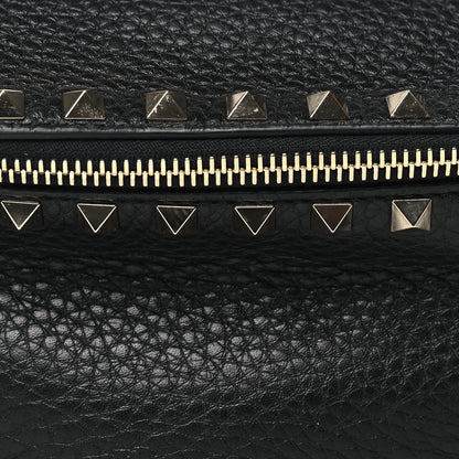 Valentino Garavani Grainy Calfskin Rockstud Belt Bag Black 7 of 9