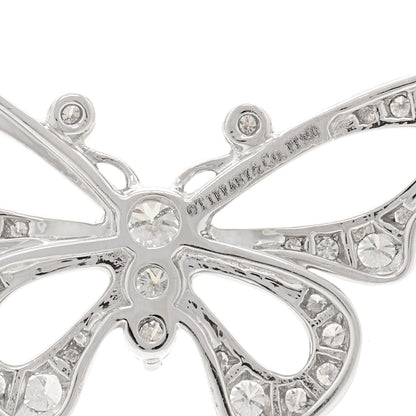 Tiffany Platinum Diamond .45ctw Enchant Butterfly Necklace 4 of 6