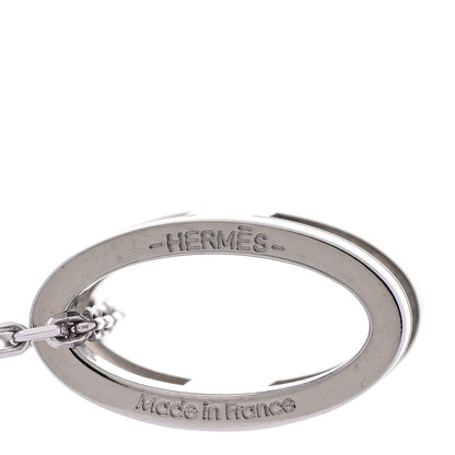 Hermes Palladium Pop H Pendant Necklace New Lime 5 of 6