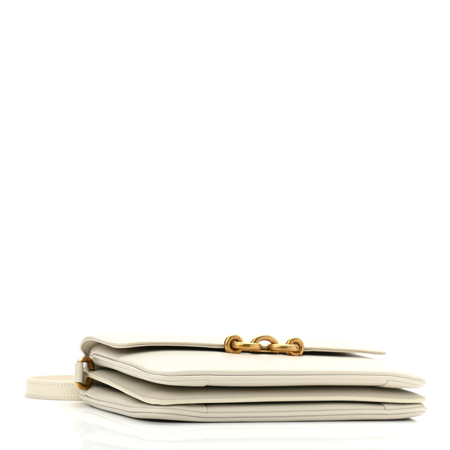 Smooth Calfskin Le Maillon Satchel Crema Soft