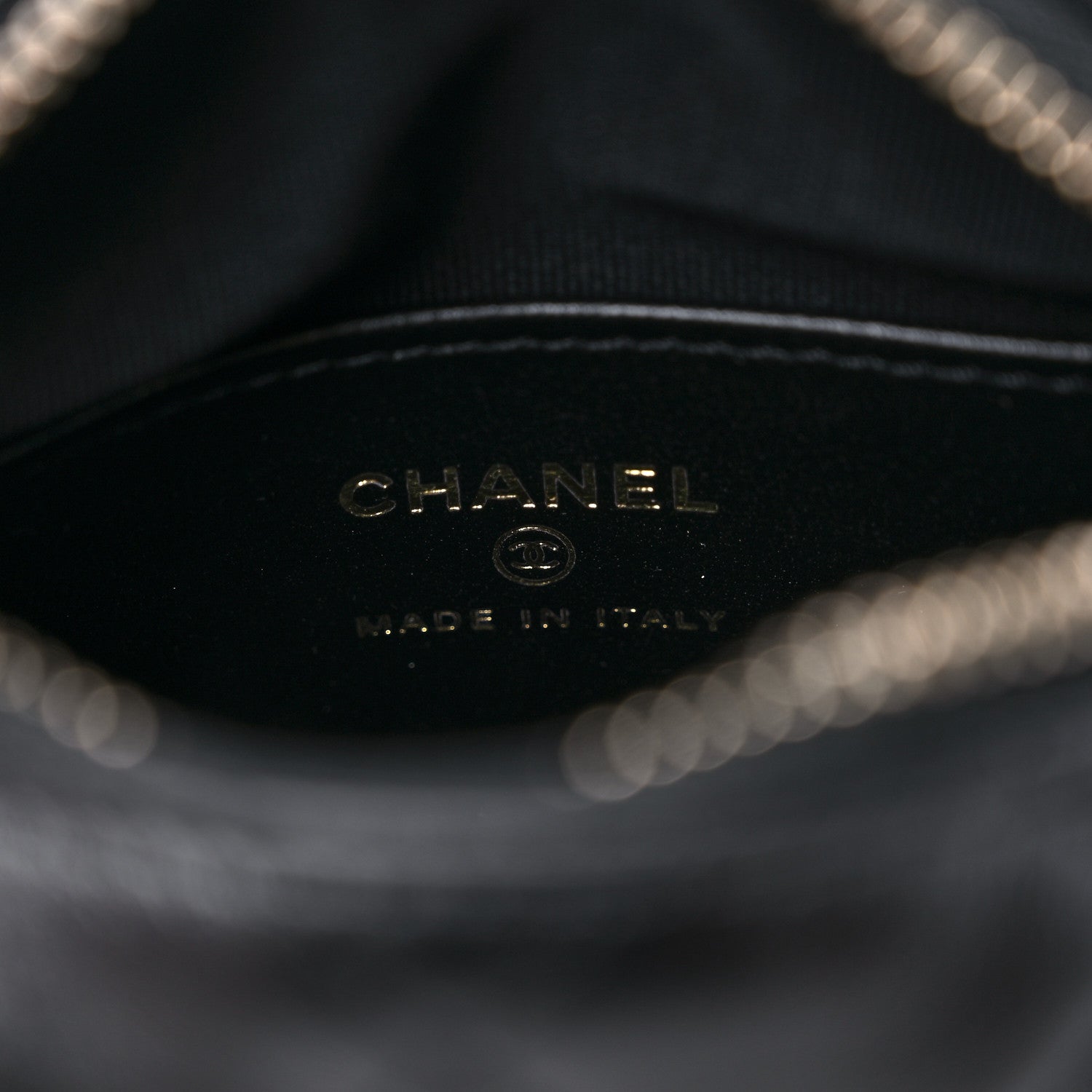 Chanel Quilted Chain Around Pouch Black 6 of 10