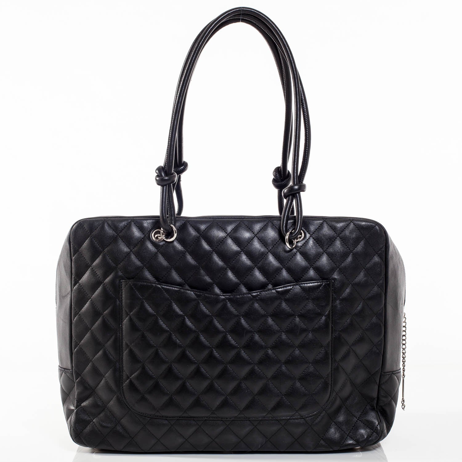 Chanel Calfskin Quilted Large Cambon Bag Black 7 of 11