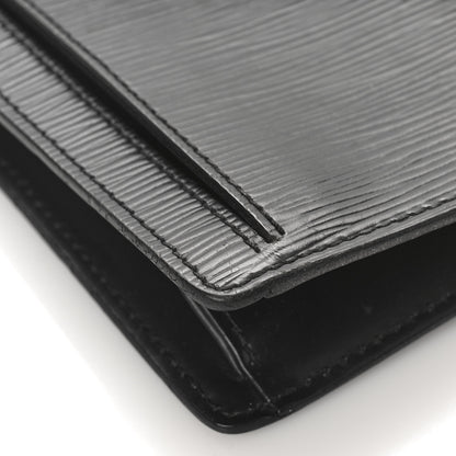 Louis Vuitton Epi Pochette Sellier Dragonne Clutch Black 8 of 9