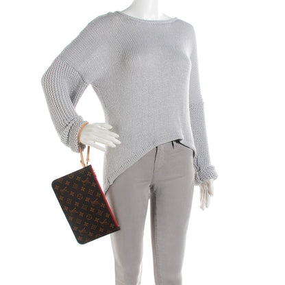 Louis Vuitton Monogram Neverfull MM GM Pochette Cherry 2 of 8