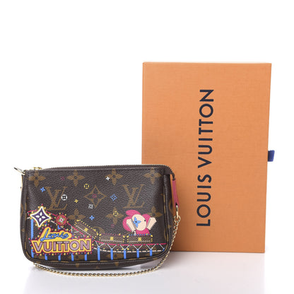 Louis Vuitton Monogram 2020 Christmas Animation Roller Coaster Mini Pochette Accessories Pivoine 8 of 8