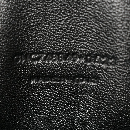 Saint Laurent Calfskin Matelasse Monochrome Monogram Mini Lou Camera Bag Black 6 of 10