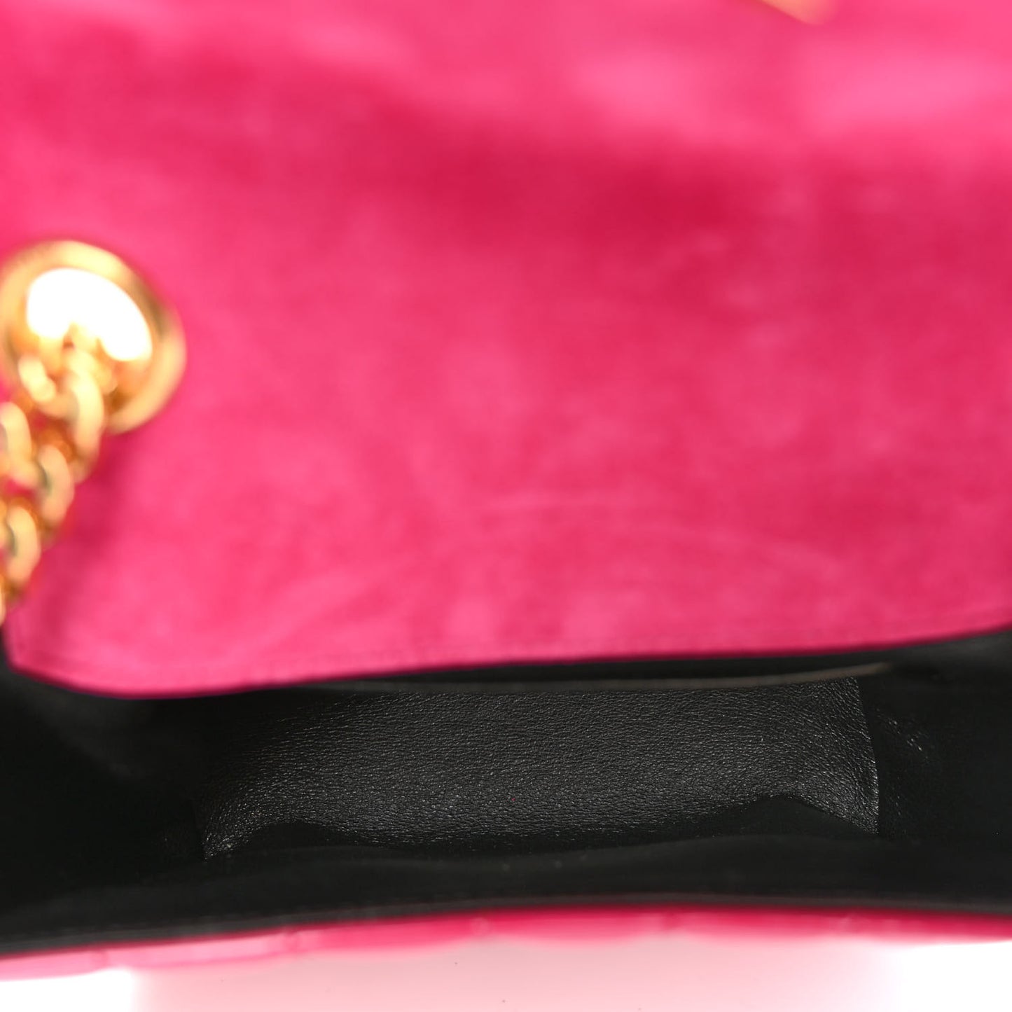 Patent Calfskin Matelasse Monogram Small Vicky Chain Bag Bubblegum