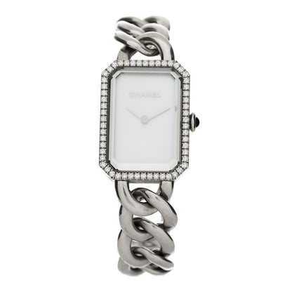 Chanel Stainless Steel Diamond Bezel Mother of Pearl 20mm Chain Premiere Quartz Watch 1 of 4