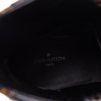 Louis Vuitton Suede Calfskin Monogram Laureate Platform Desert Boots 36 Taupe 6 of 10