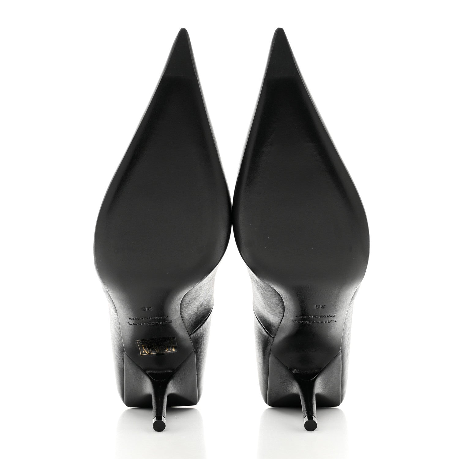 Balenciaga Nappa Square Knife 80mm Pumps 36 Black 5 of 9