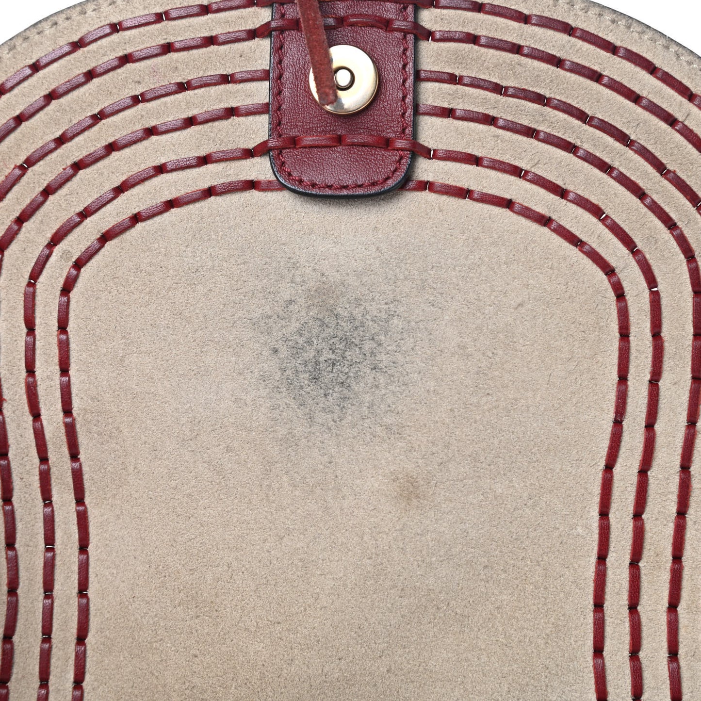 Calfskin Braided Small Hudson Shoulder Bag Sienna Red