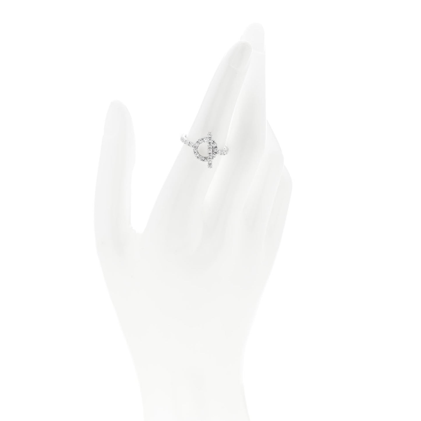 18K White Gold Diamond Finesse Ring 53 6.25