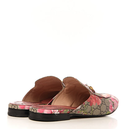 Gucci GG Supreme Monogram Blooms Womens Princetown Slippers 42 Beige Multicolor Dry Rose 4 of 13