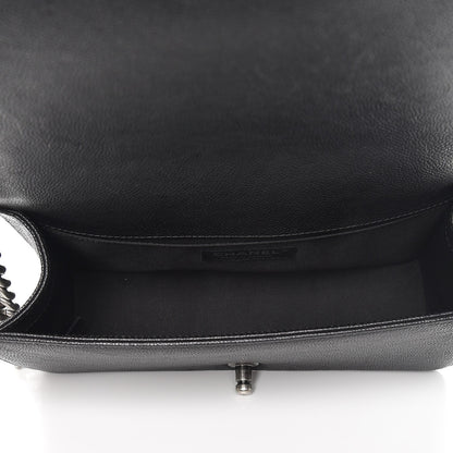Chanel Caviar Quilted Medium Boy Flap Black 6 of 8