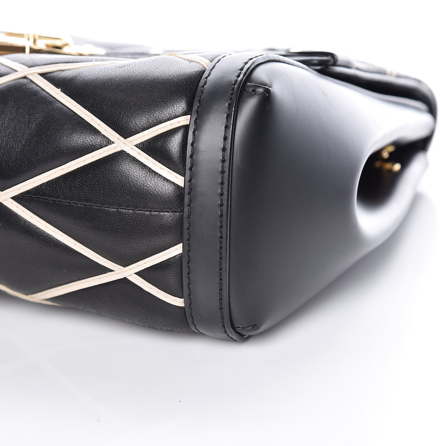 Louis Vuitton Lambskin Malletage Pochette Flap Black 6 of 12