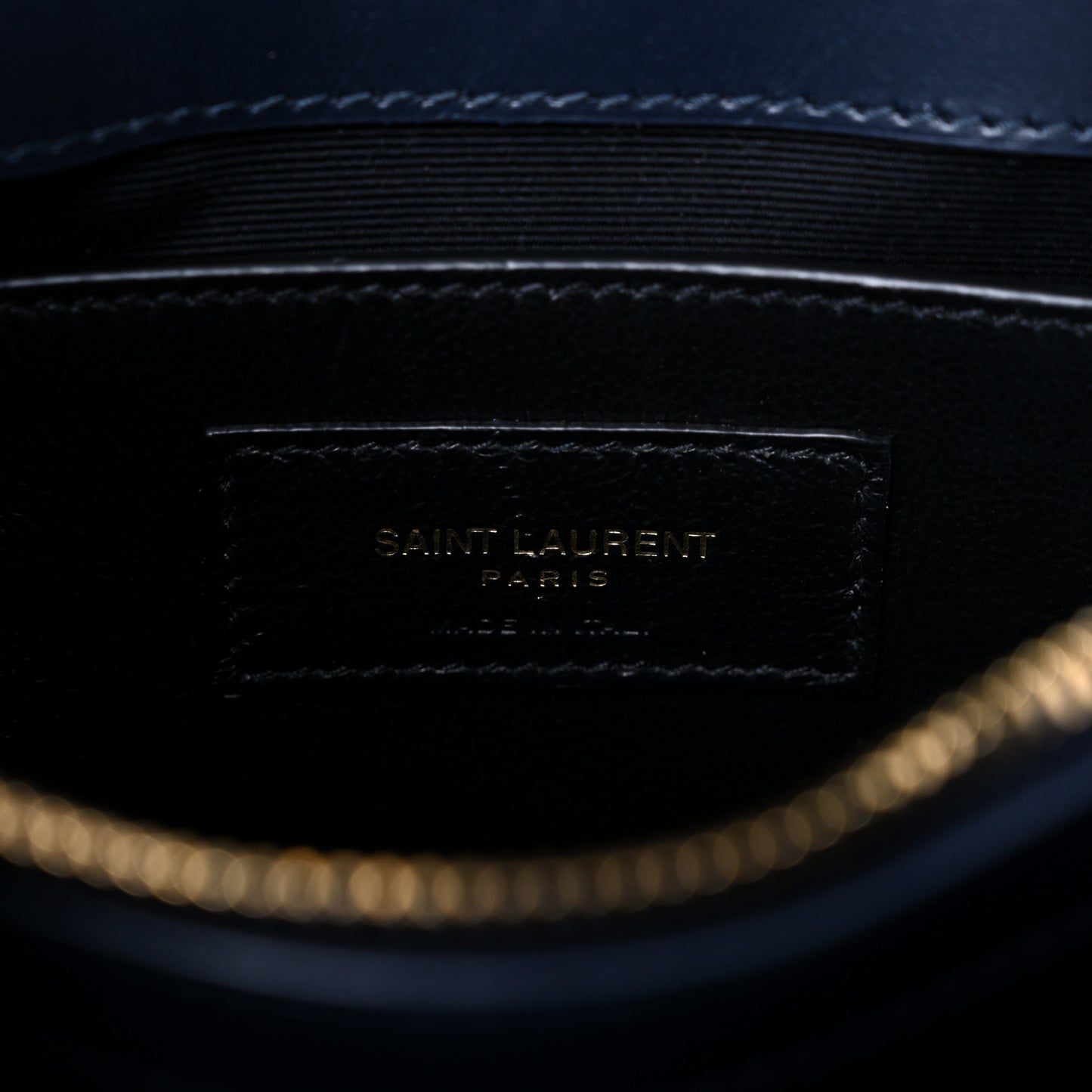 Calfskin Y Quilted Monogram Small Loulou Chain Satchel Denim Brut