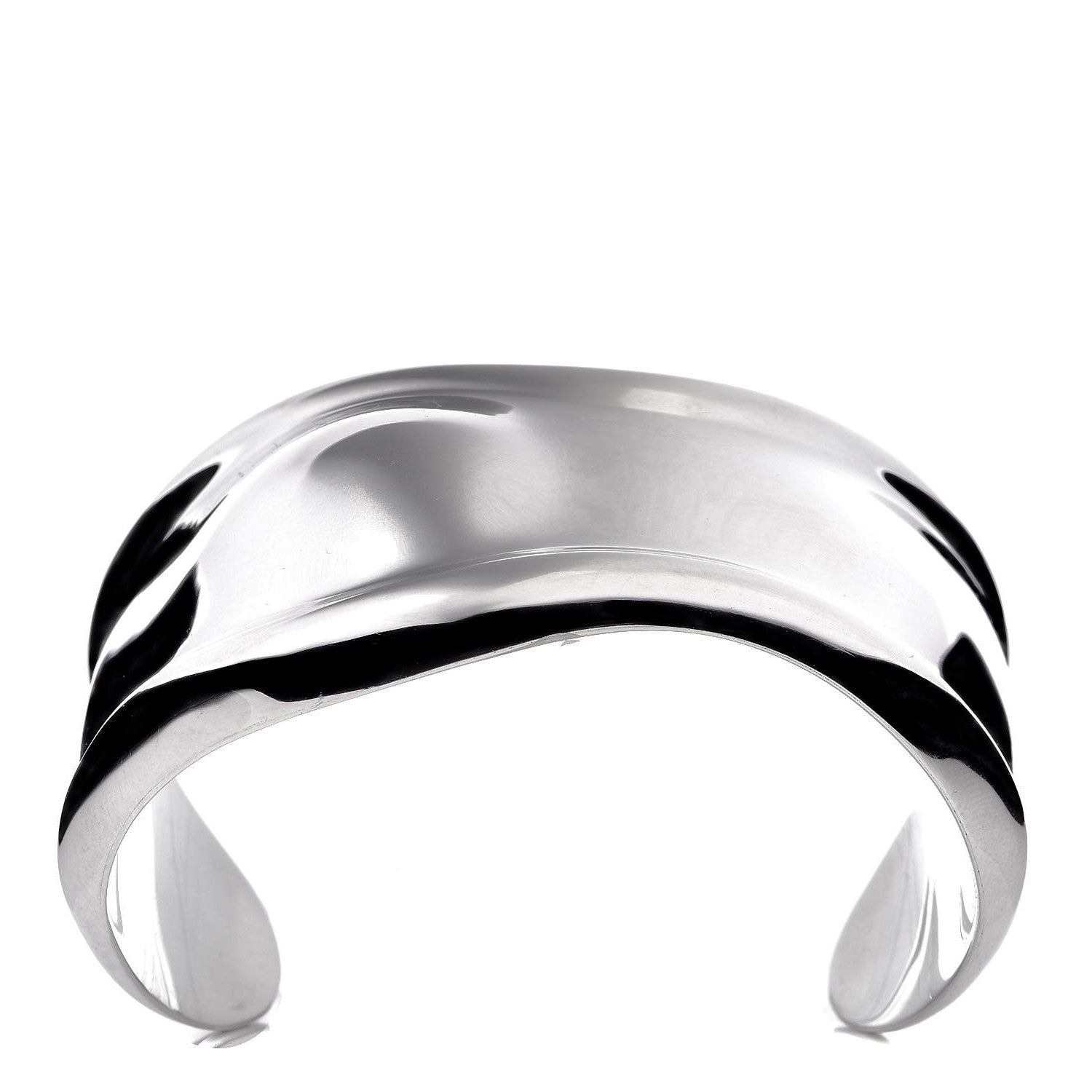 Tiffany Sterling Silver Medium Elsa Peretti Left Wrist Bone Cuff Bracelet 2 of 10