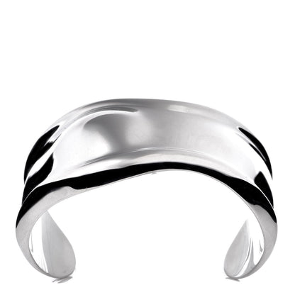 Tiffany Sterling Silver Medium Elsa Peretti Left Wrist Bone Cuff Bracelet 2 of 10