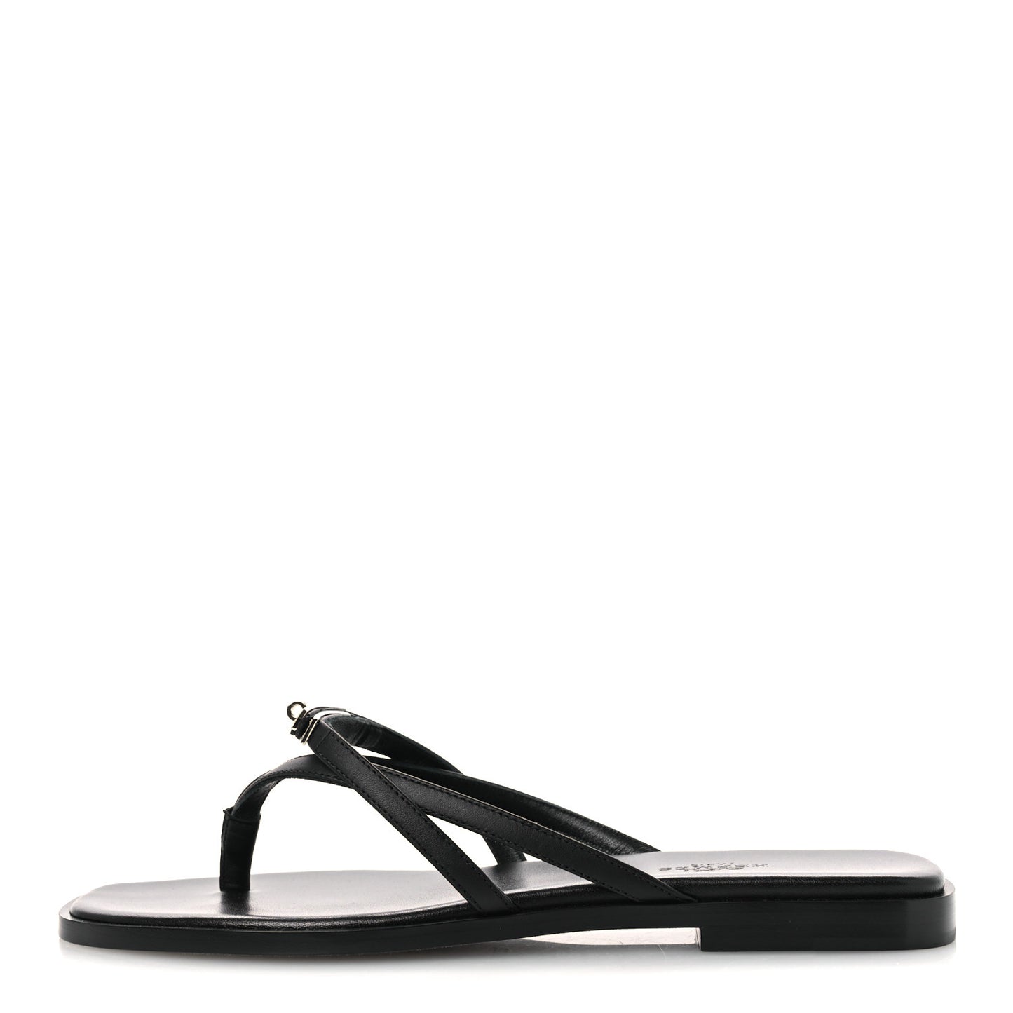 Calfskin Miss Sandals 37.5 Black