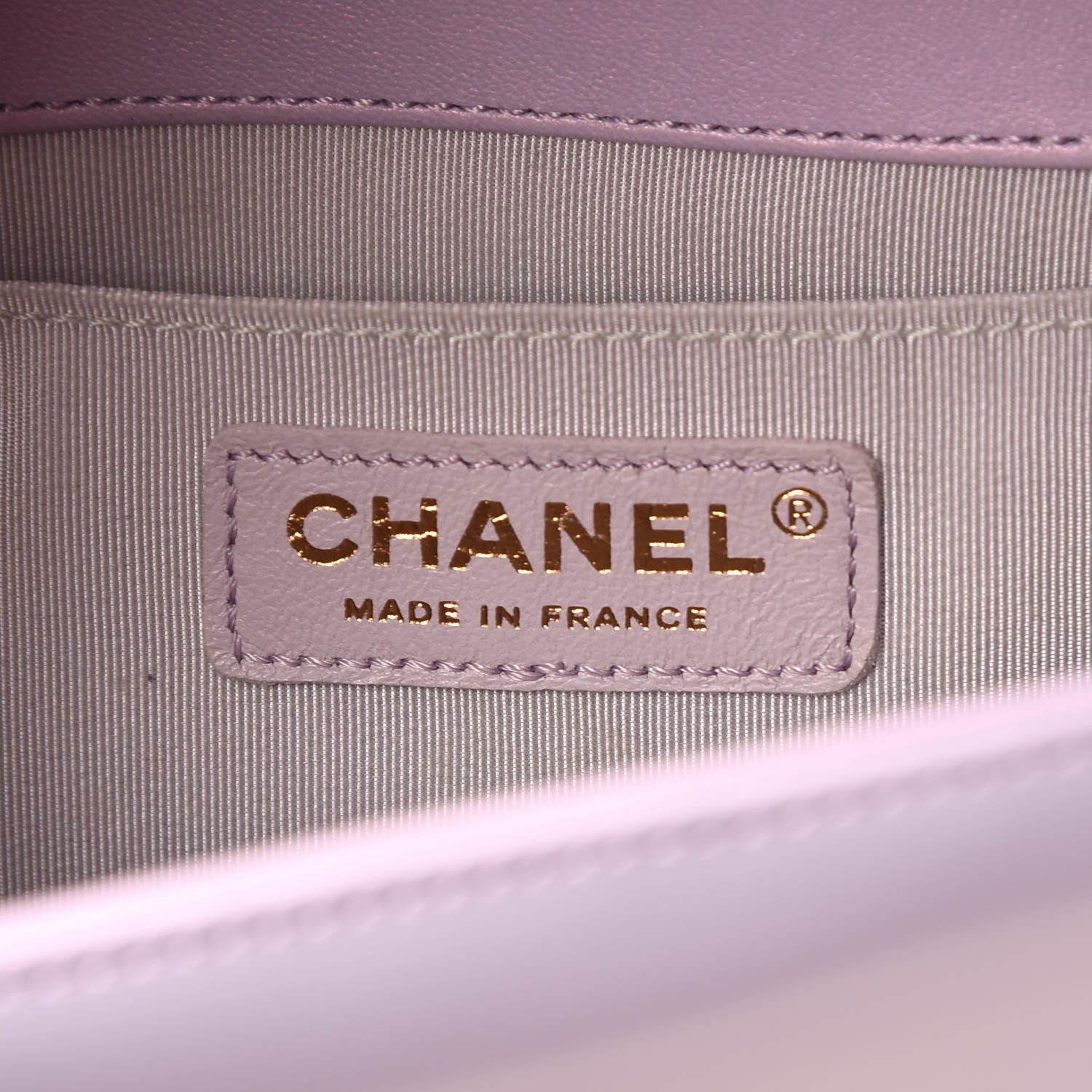 Chanel Patent Calfskin Quilted Medium Boy Flap Light Purple 6 of 10