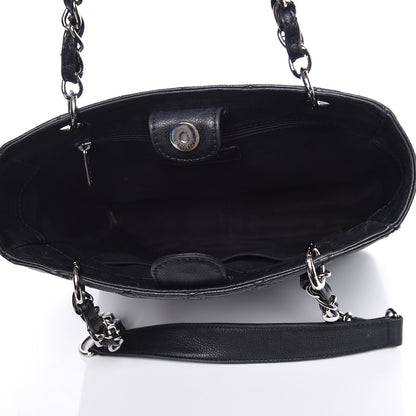 Chanel Caviar Quilted Petit Shopping Tote PST Black 5 of 22