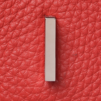 Hermes Taurillon Clemence Birkin 35 Rouge Casaque 17 of 30