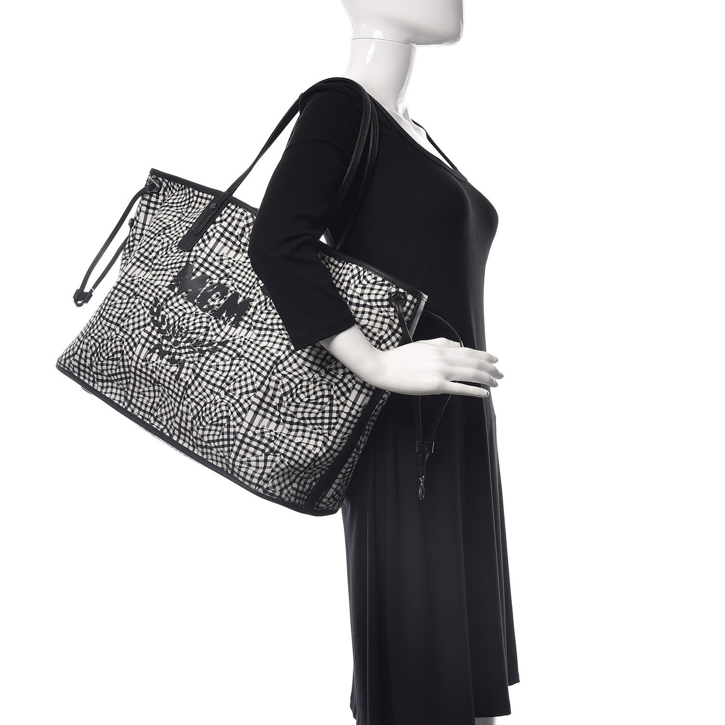 Visetos Large Liz Reversible Shopper Tote Black