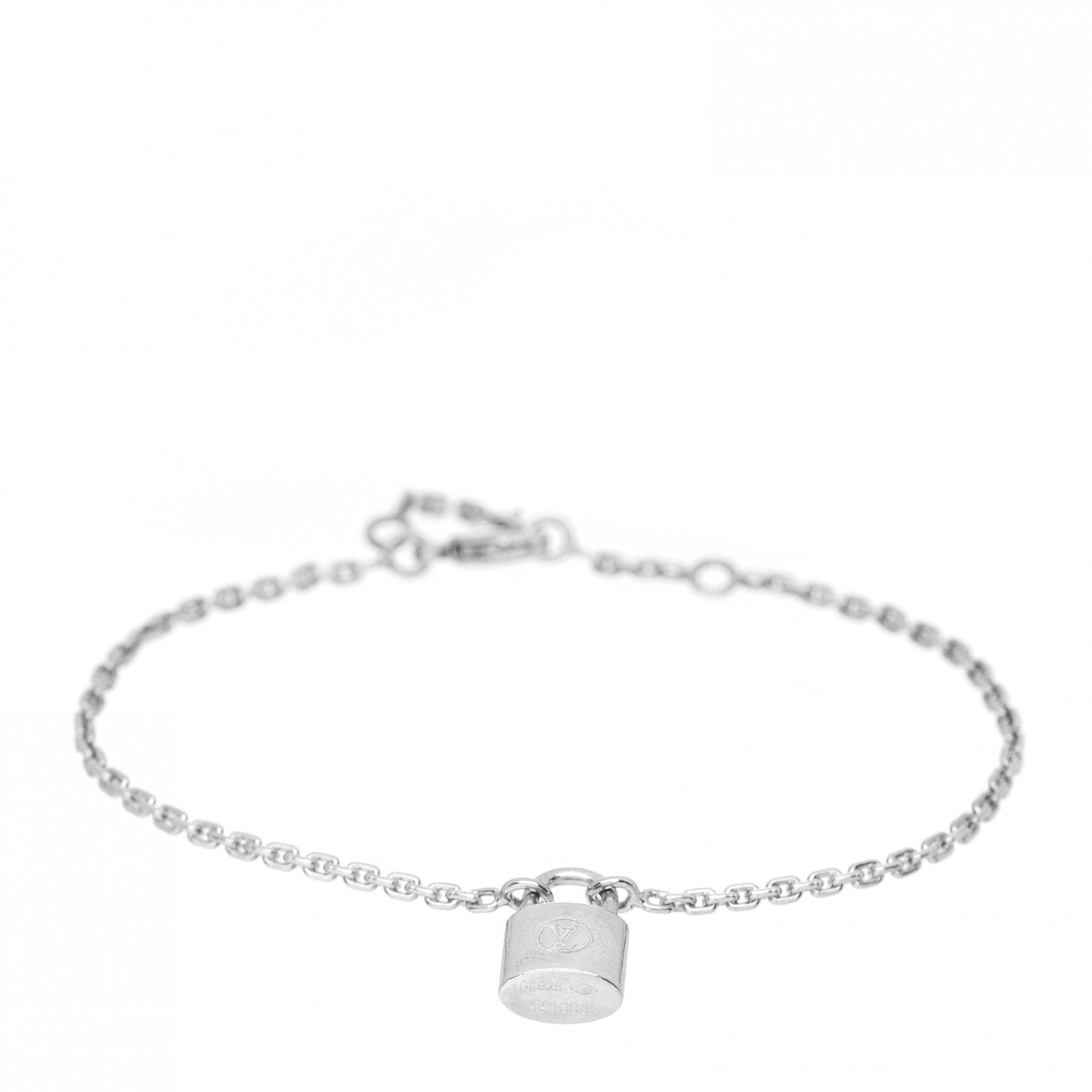 Louis Vuitton Sterling Silver Lockit Bracelet 1 of 4