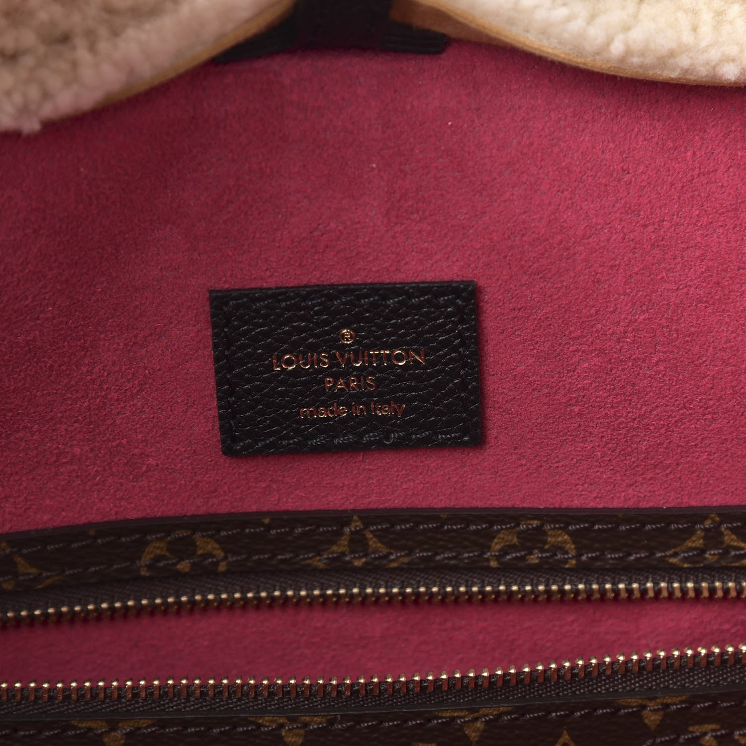 Louis Vuitton Calfskin Monogram Teddy Neverfull MM Black 7 of 10