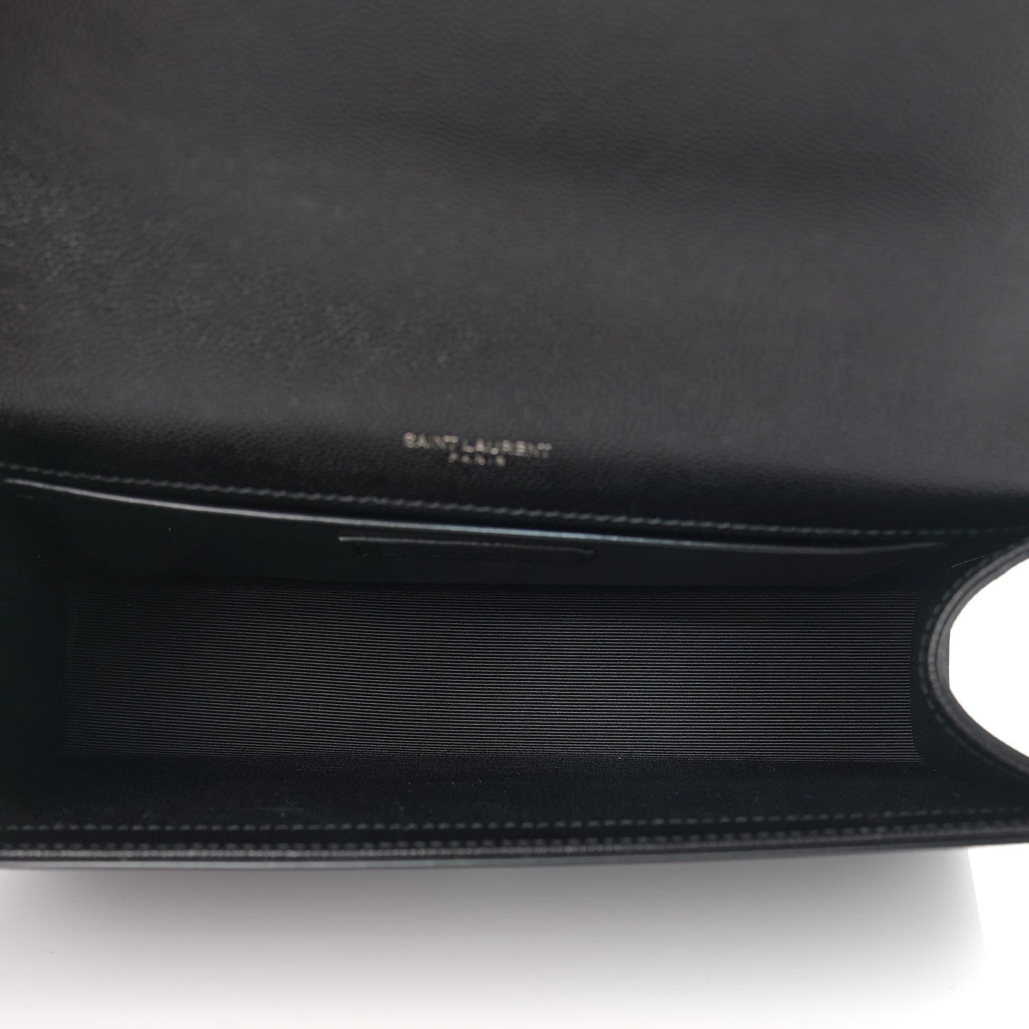 Saint Laurent Grain De Poudre Medium Classic Monogram Kate Satchel Black 8 of 10