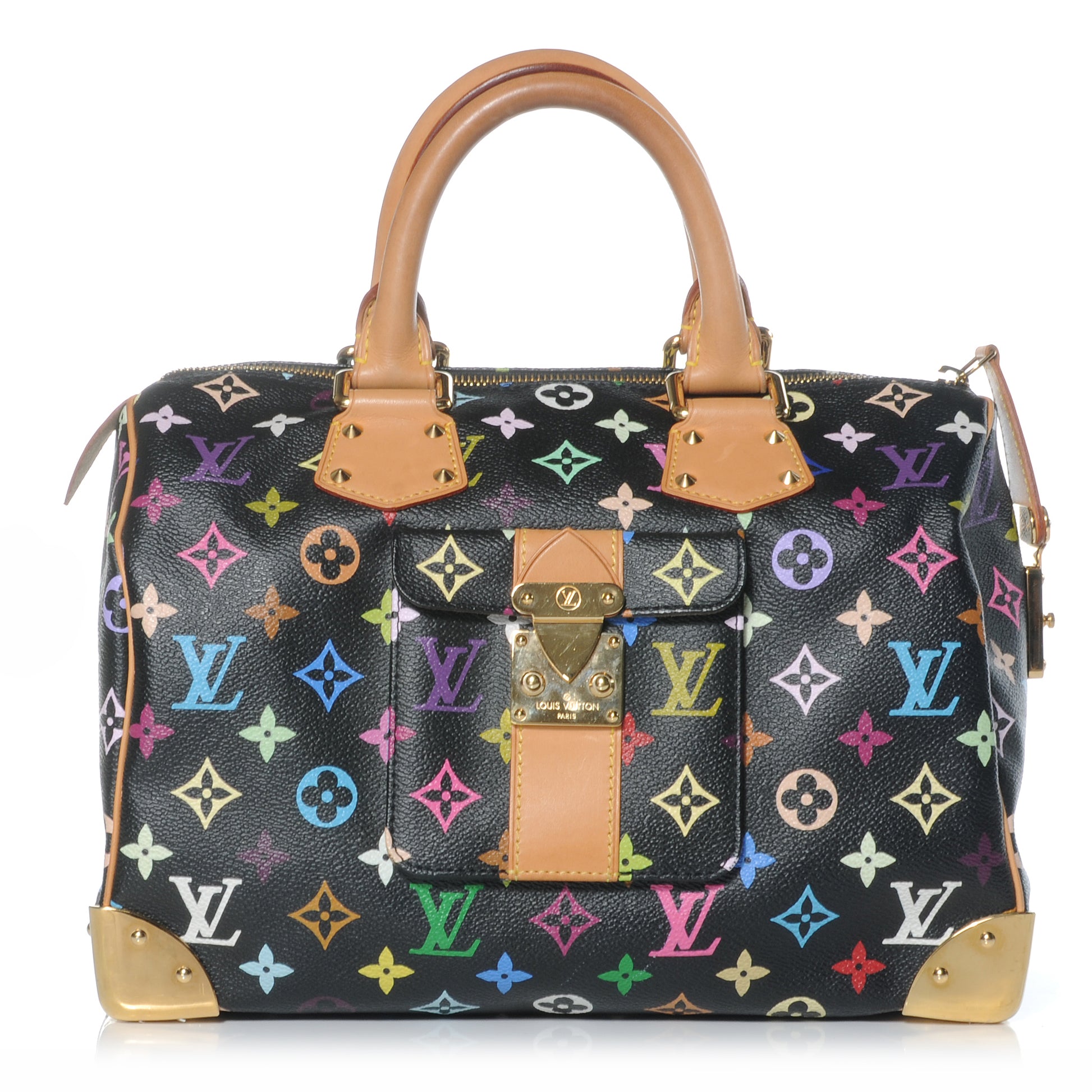 Louis Vuitton Monogram Multicolor Speedy 30 Black 1 of 7