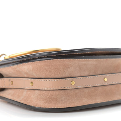 Chloe Calfskin Suede Small Nile Bracelet Bag Biscotti Beige 9 of 12