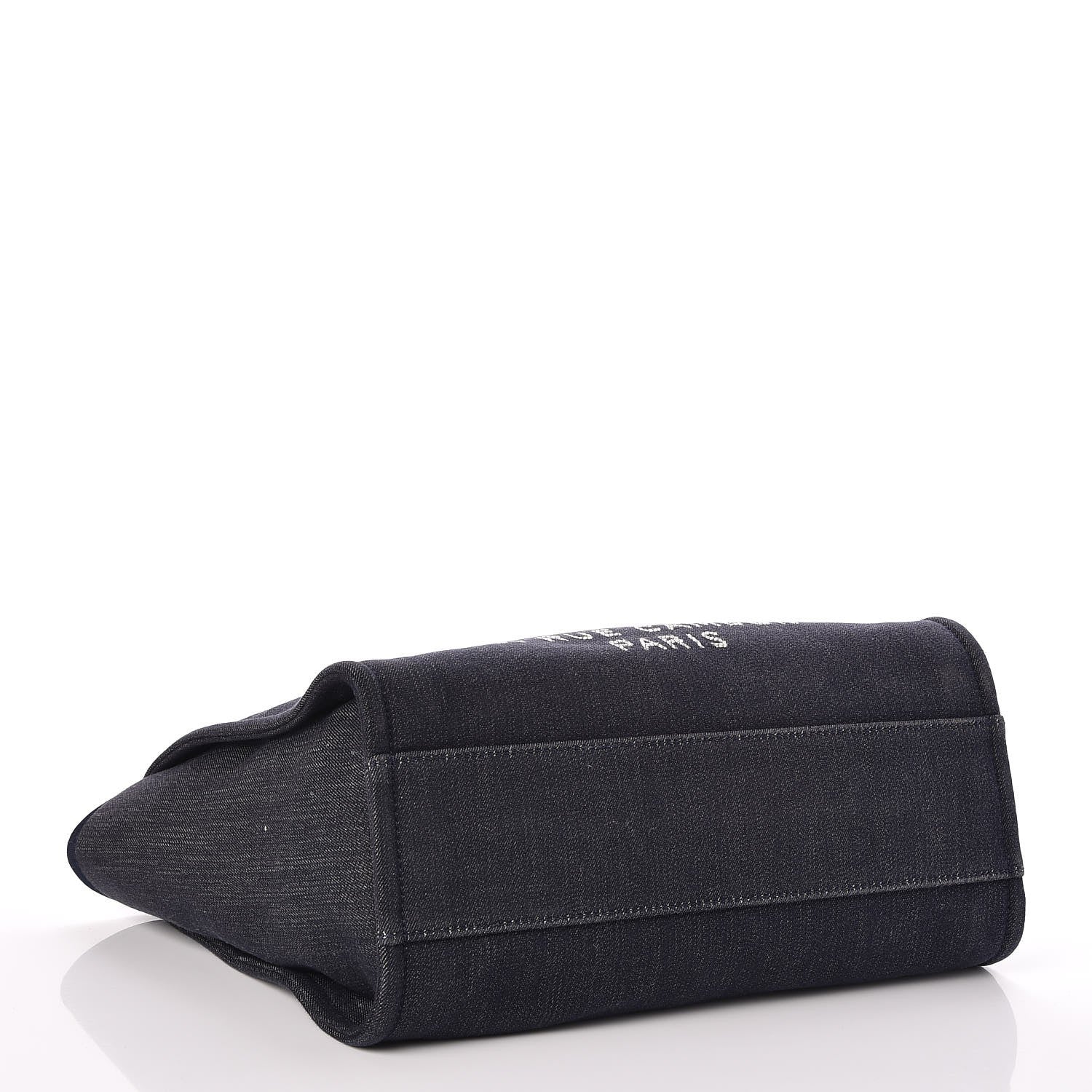 Chanel Canvas Small Deauville Tote Dark Blue 4 of 7