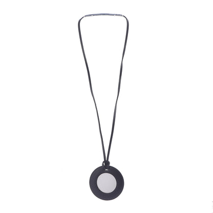 Hermes Chamonix Mirror Pendant Necklace Black 3 of 7