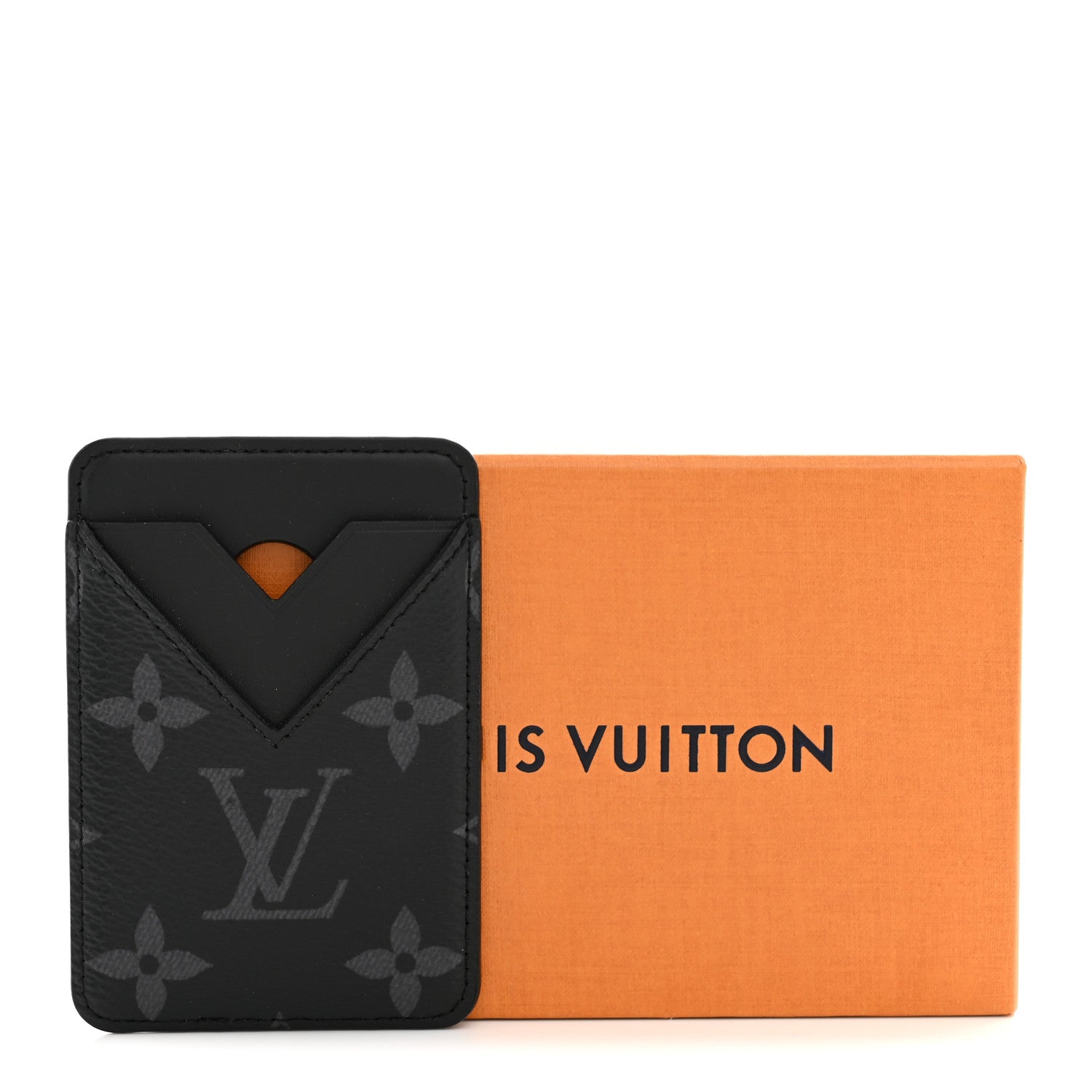 Louis Vuitton Monogram Eclipse Magnetic Card Holder Black 7 of 7