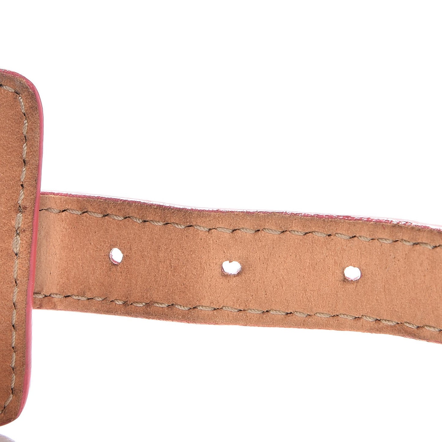 Python Ligne Classic Hardware Bracelet M Gris Perle Orange Pink
