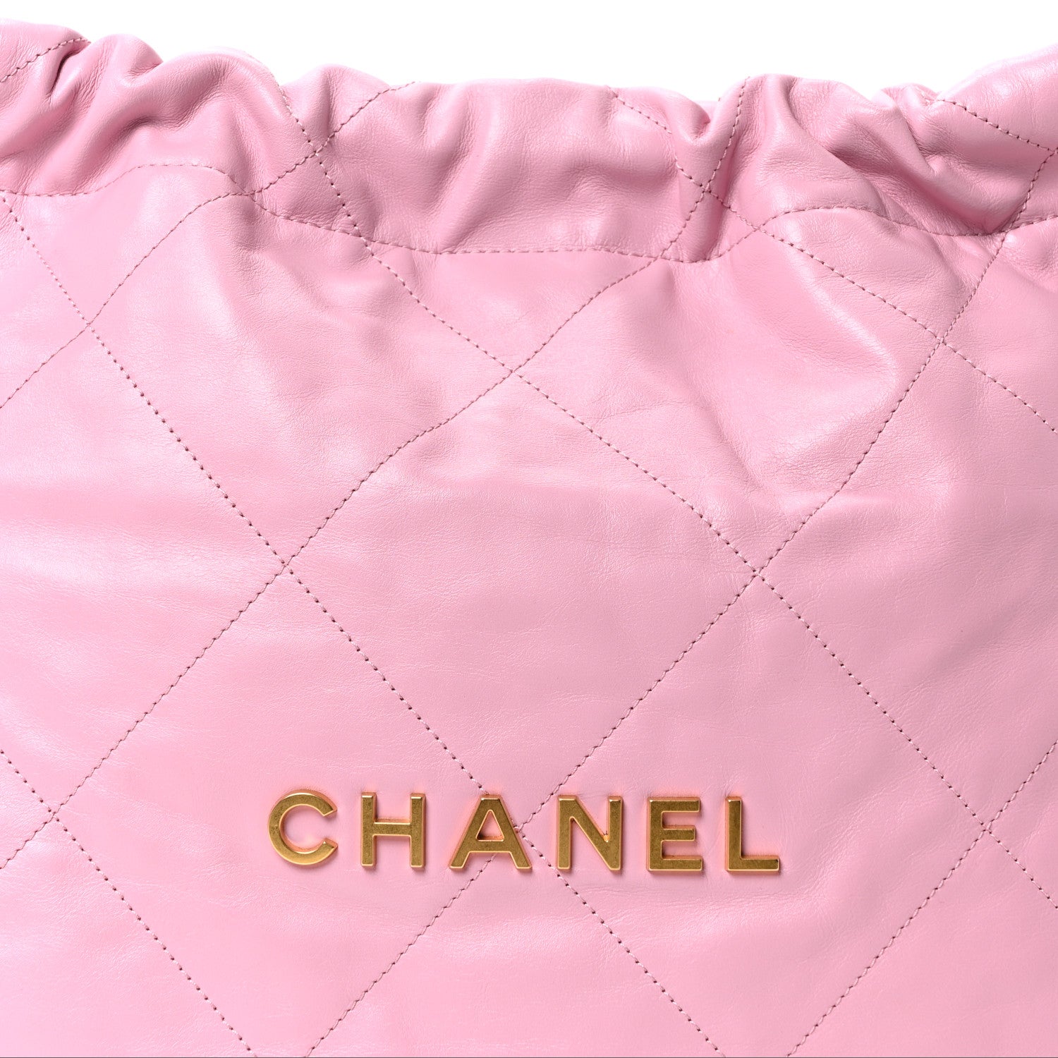 Chanel Shiny Calfskin Quilted Small Chanel 22 Dark Pink 9 of 11