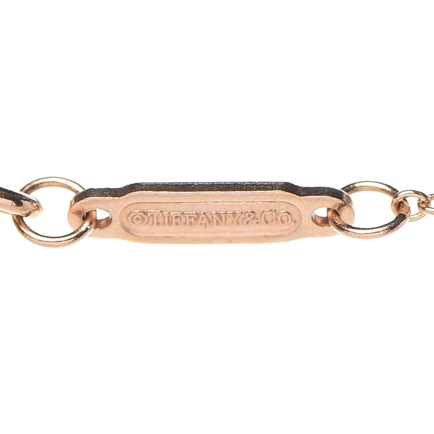18K Rose Gold Small T Smile Pendant Necklace
