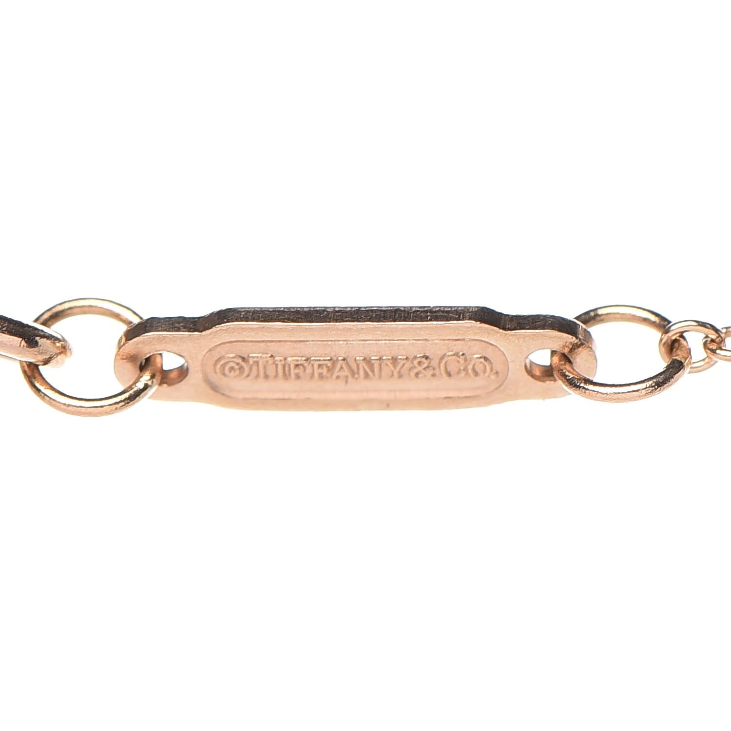 Tiffany 18K Rose Gold Small T Smile Pendant Necklace 6 of 7