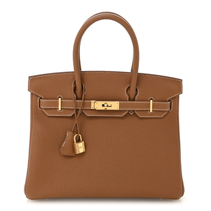Hermes Togo Birkin 30 Gold 1 of 14