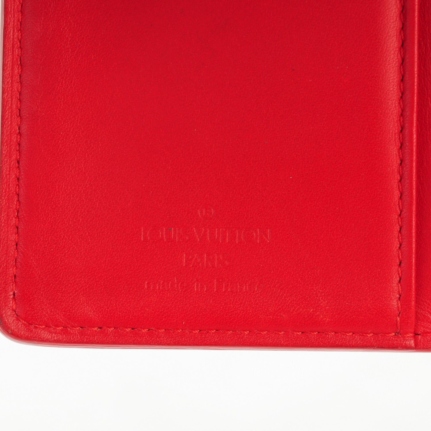 Louis Vuitton Vernis French Purse Wallet Rouge 6 of 10