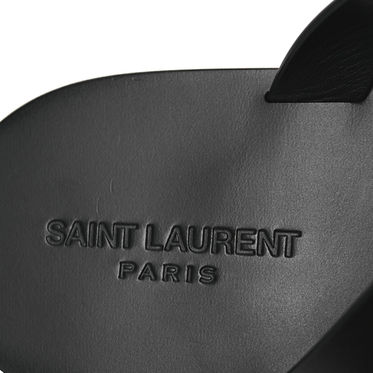 Saint Laurent Calfskin Mens Cassandra Monogram Sandals 45 Black 9 of 11