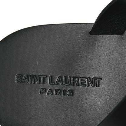 Saint Laurent Calfskin Mens Cassandra Monogram Sandals 45 Black 9 of 11