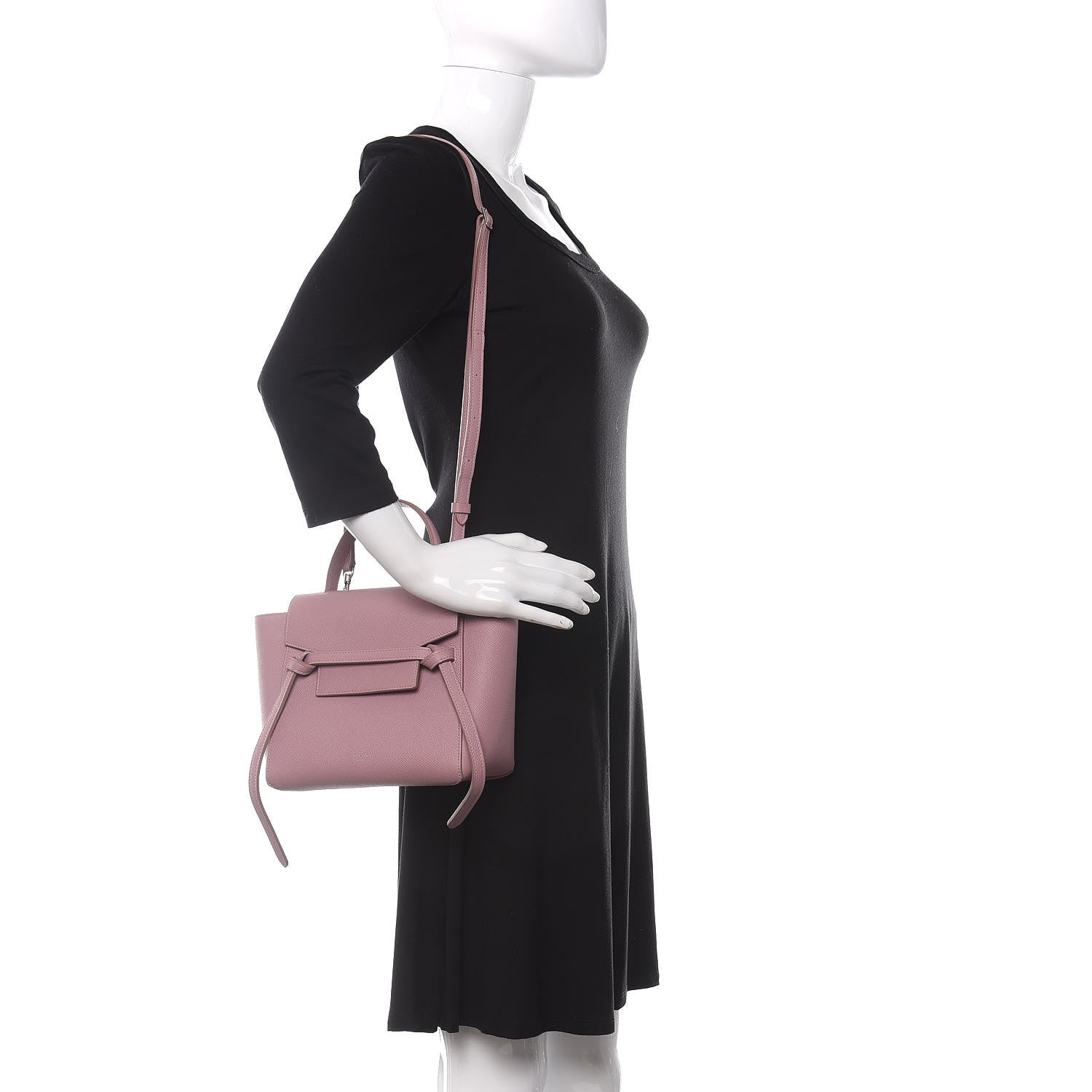 Celine Grained Calfskin Nano Belt Bag Antique Rose 2 of 11